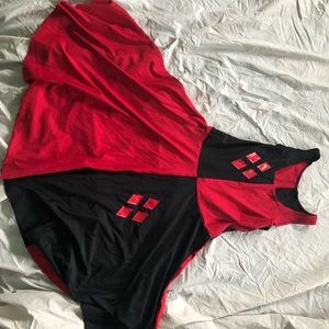 XL old school nylon black milk Harley Quinn dress